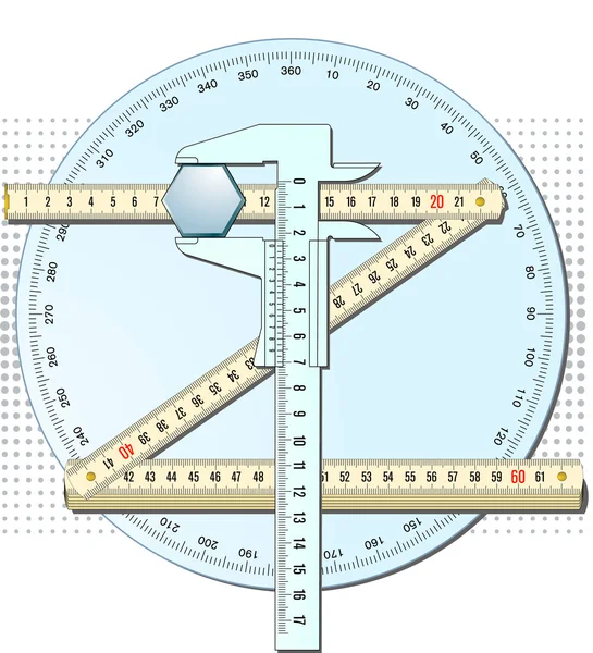 Accurately measured — Stock Vector