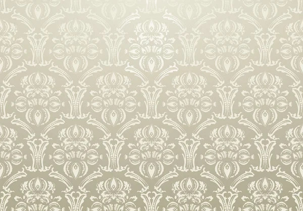 Textile wallpaper ornament warm gray — Stock Vector