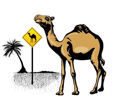 Character camel clipart