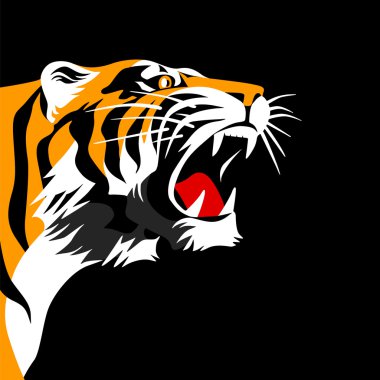 Tiger head clipart