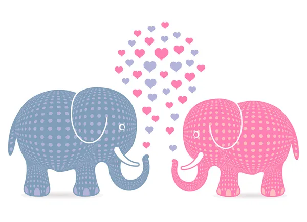 Sloní láska — Stockový vektor