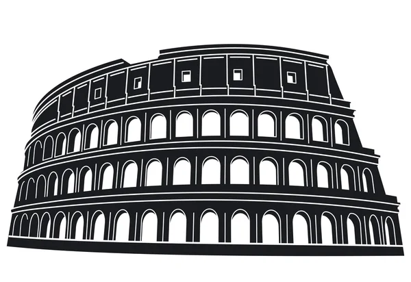 Colosseum em roma, itália — Vetor de Stock
