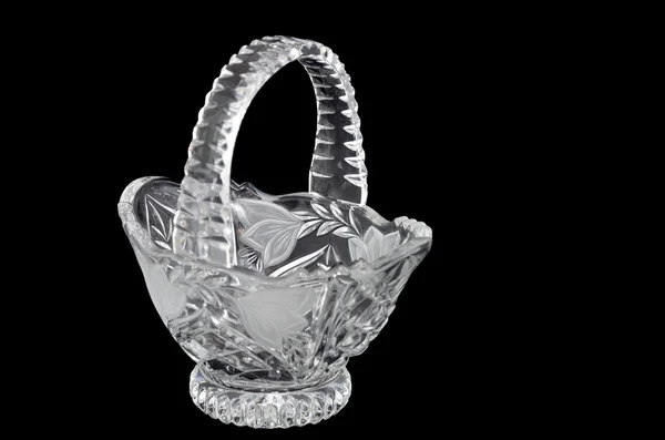 クリスタル ガラスの花瓶 — ストック写真