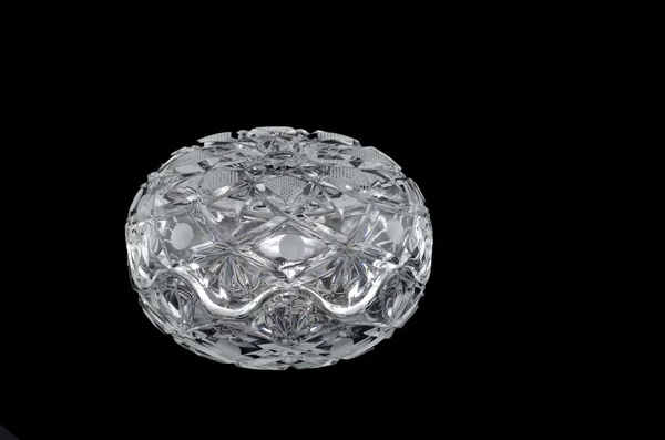 Vaso de vidro cristal — Fotografia de Stock