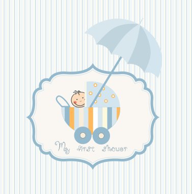 Baby shower announcement clipart