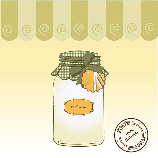 Pure biological food jar — Stock Photo, Image