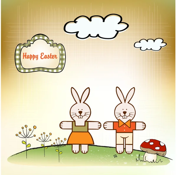 Tło Wielkanoc z królika — Zdjęcie stockowe