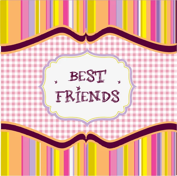 Karta nejlepších přátel — Stock fotografie