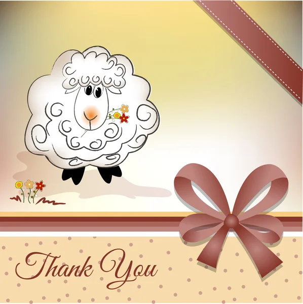 Thank you greeting card — Stock Photo, Image