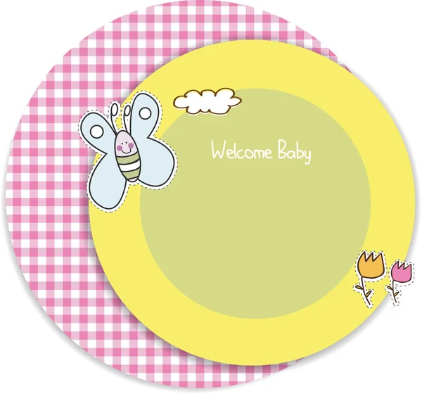 Baby douche uitnodiging — Stockfoto