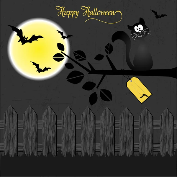 Cartão de saudação Halloween — Fotografia de Stock
