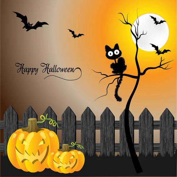 Cartão de saudação Halloween — Fotografia de Stock