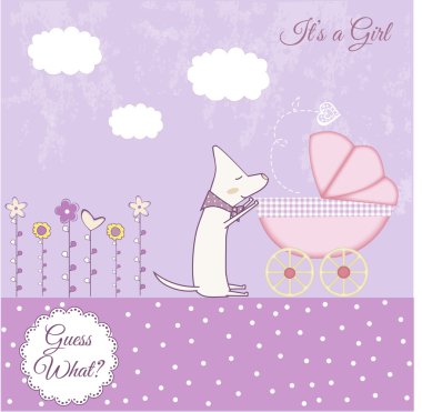 Baby announcement clipart