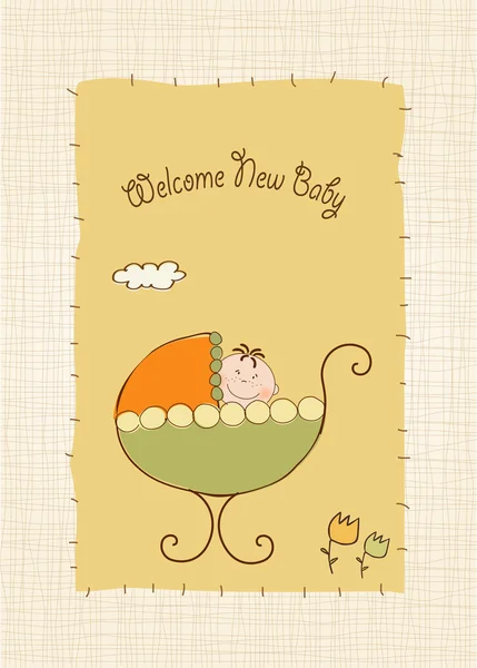 New baby born announcement — Stock Photo, Image