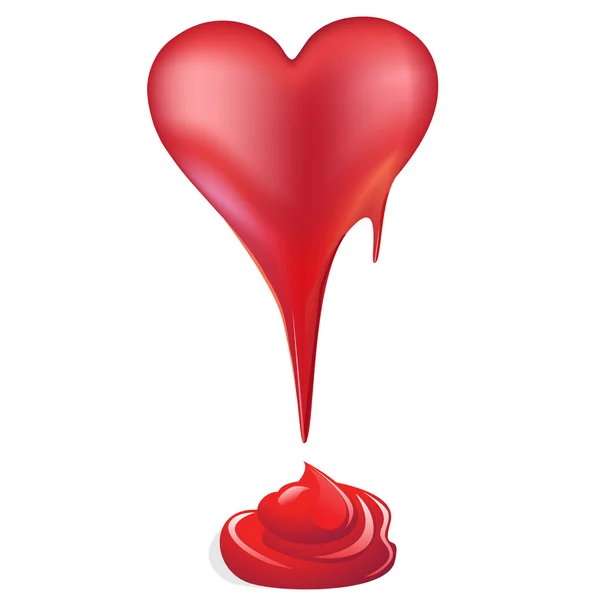 Coração vermelho — Fotografia de Stock