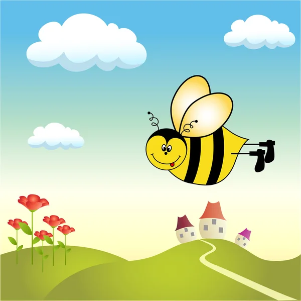 Щасливі бджіл — стокове фото