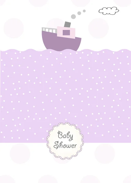 Invitación de ducha bebé — Foto de Stock
