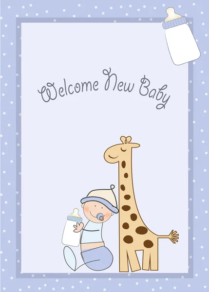 Baby birthday announcement — Stock Photo, Image