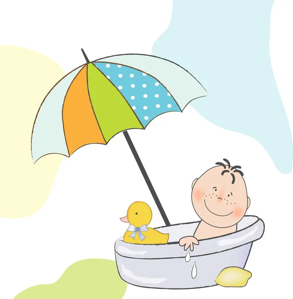 Annuncio doccia bambino — Foto Stock