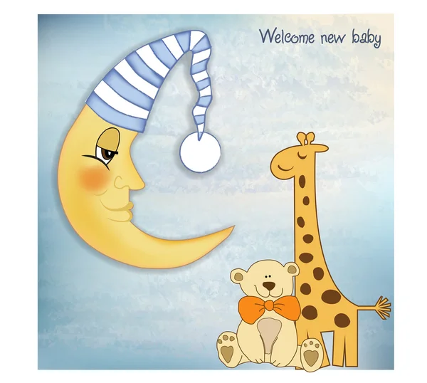아기에게 인사 카드 ! — 스톡 사진
