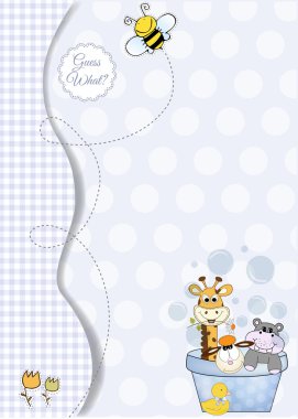 Animal baby shower clipart