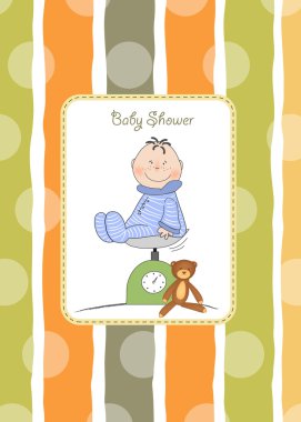 Baby shower announcement clipart