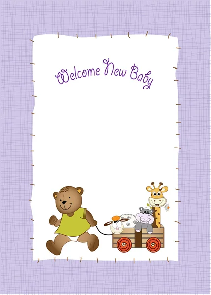 Baby shower greeting card — Stock Photo, Image