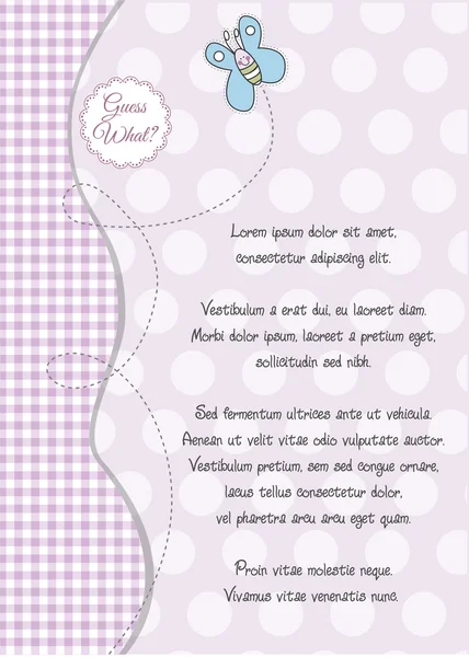 stock image Baby shower and announcement card