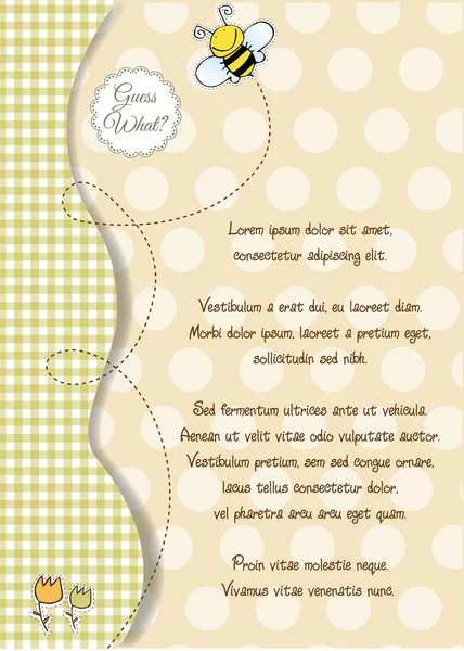 stock image Baby shower and announcement card