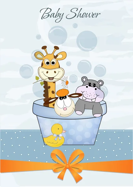 Animal baby shower — Stock Photo, Image