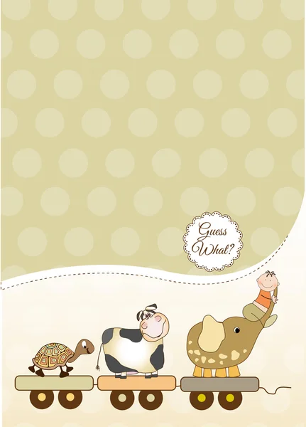 Customizable baby card — Stock Photo, Image