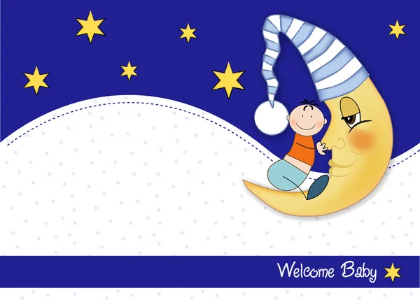 Welkom baby kaart — Stockfoto