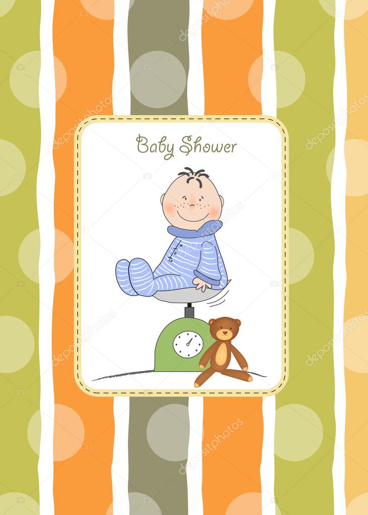 Baby shower announcement
