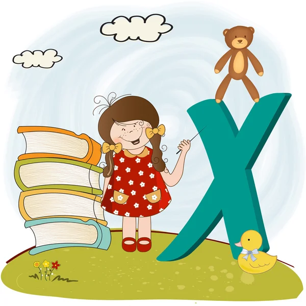 Children alphabet letters ''z'' — Stok fotoğraf