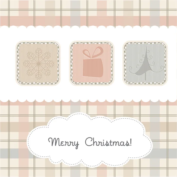 Delicado cartão de felicitações de Natal — Fotografia de Stock