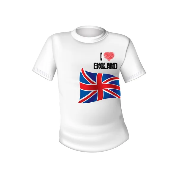 Diseño inglés de la camiseta — Foto de Stock