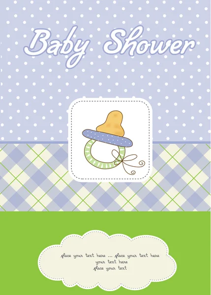 Bambino ragazzo doccia card — Foto Stock