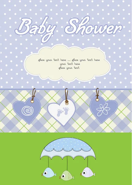 보이 샤워기 카드 — 스톡 사진