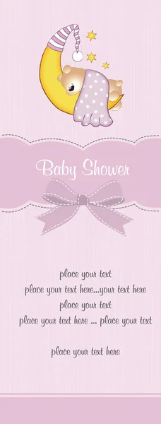 Cartão de chuveiro do bebê — Fotografia de Stock