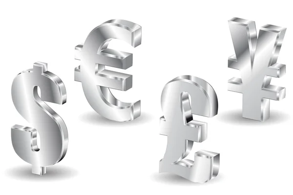 Currency sign isolated on white background — Stock Photo, Image