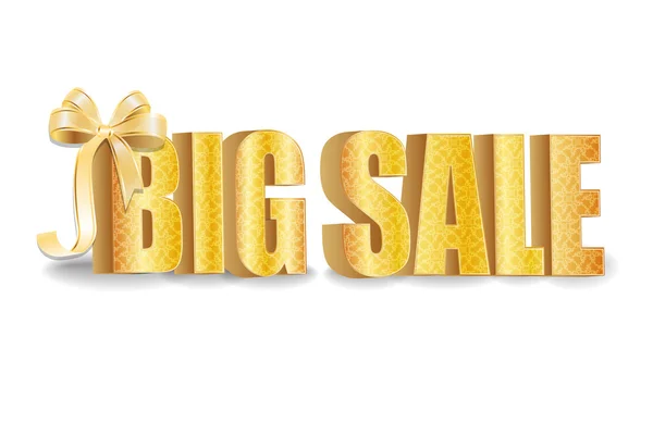 3D big sale, made of pure, beautiful luxury gold — Stock Photo, Image