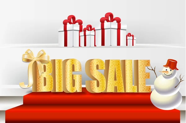 3D big sale, made of pure, beautiful luxury gold — Stock Photo, Image