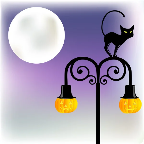 Lantern with pumpkins — Stock Photo, Image