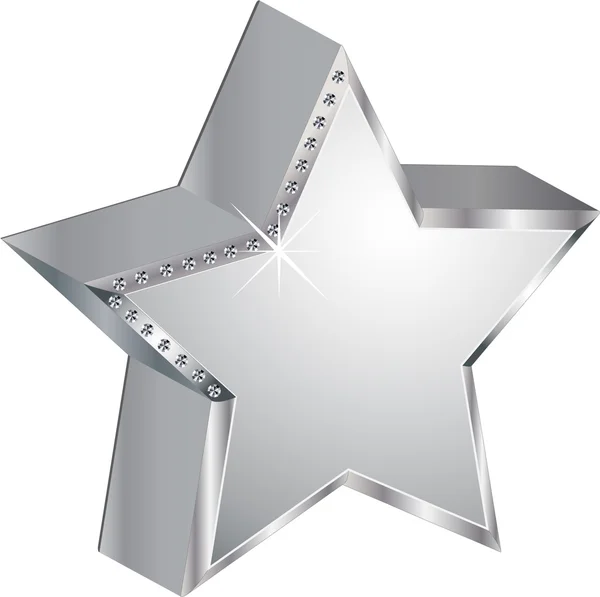 Серебряная звезда — стоковое фото