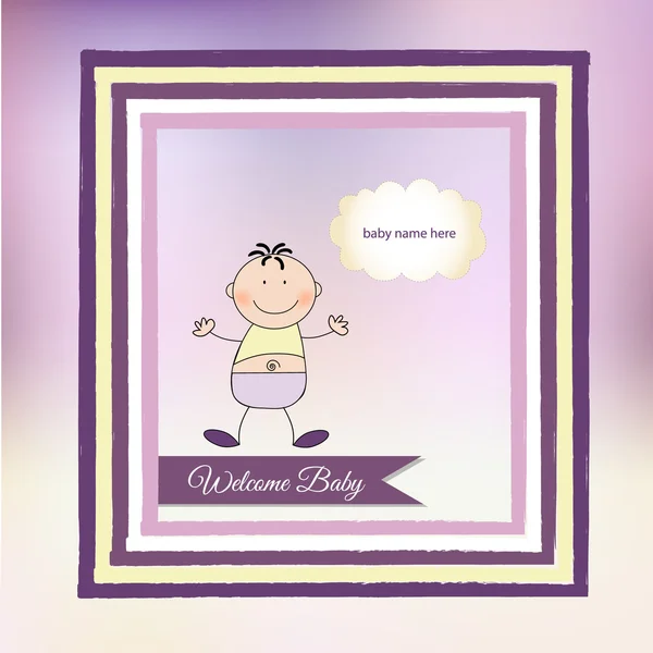 Ευχετήρια κάρτα για νεογέννητο μωρό — Φωτογραφία Αρχείου