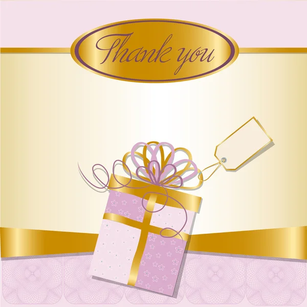 Thank you greetings card — Stock Photo, Image
