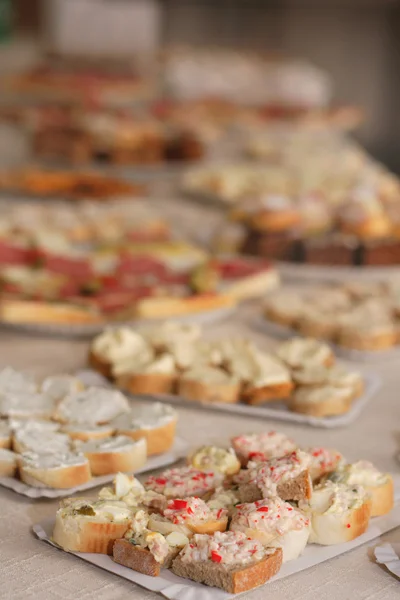 Τσεχική Αρχική σάντουιτς ως φόντο πολύ ωραίο φαγητό — Φωτογραφία Αρχείου