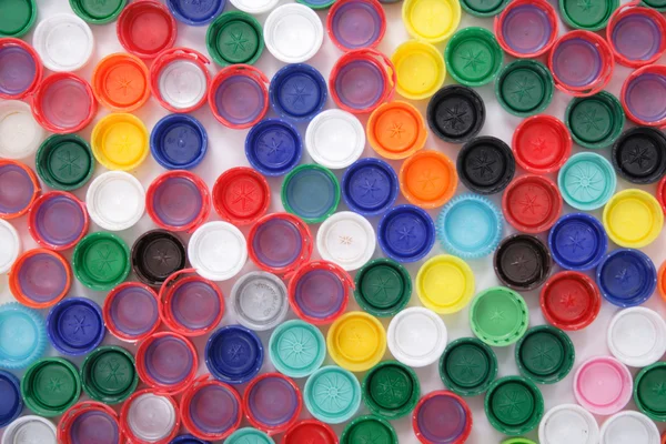 Plastic cpas background — Stock Photo, Image