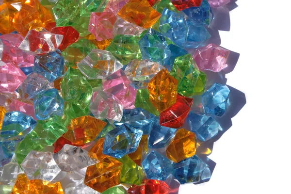 Plastic diamonds — Stock Photo, Image