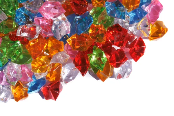 Пластиковые алмазы — стоковое фото